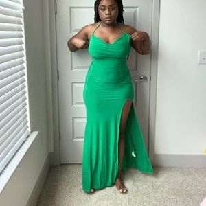 Green maxi dress from Missguided